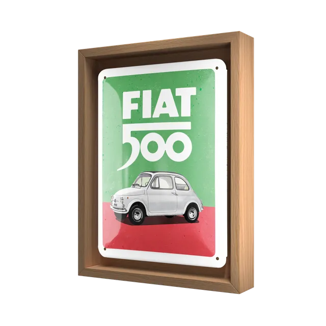 nostalgic-art-fiat-500-italian-colours-n-frame-s-edition-cornice-in-legno-con-in image 1