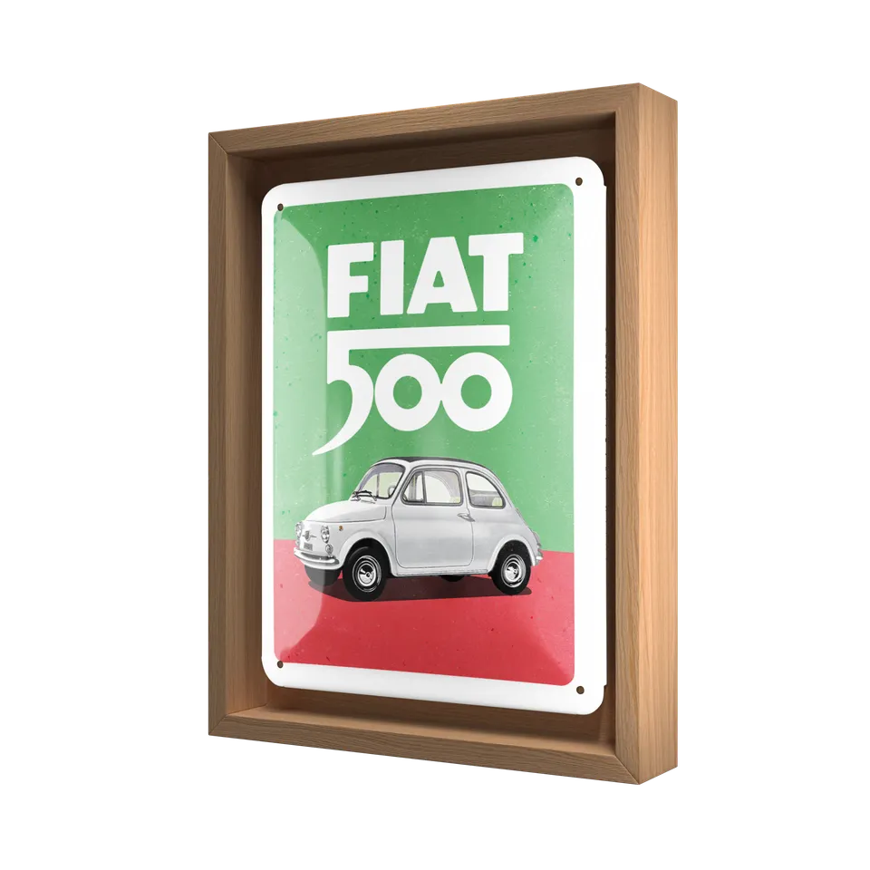 nostalgic-art-fiat-500-italian-colours-n-frame-s-edition-cornice-in-legno-con-in image 1