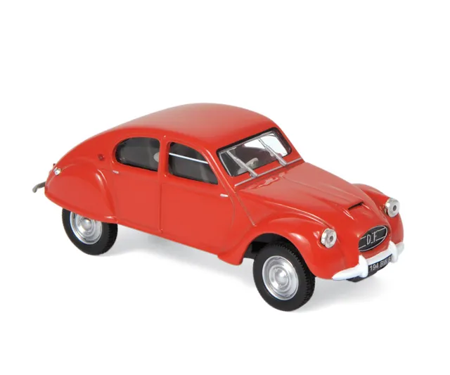 norev-citro-n-2cv-dagonet-1956-rossa-1-43-auto-d-epoca-die-cast image 1