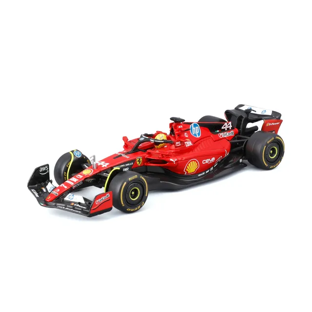 bburago-ferrari-sf-23-test-fiorano-lewis-hamilton-scala-1-43-con-teca image 1
