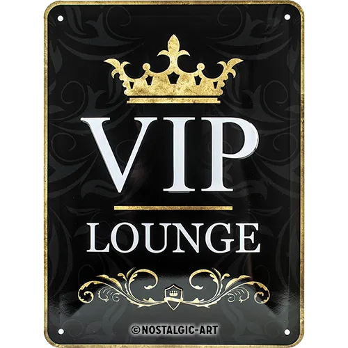 nostalgic-art-vip-lounge-targa-in-metallo-15x20-cm image 1