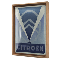nostalgic-art-citroen-2cv-logo-blue-targa-in-metallo-30x40-cm image 6