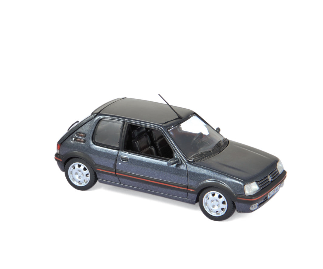 norev-peugeot-205-gti-1-9-1992-grigio-scuro-modellino-auto-1-43 image 1