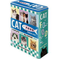 nostalgic-art-cat-food-scatola-in-metallo-xl-4-litri-cereal-keeper-8x19x26-cm image 2
