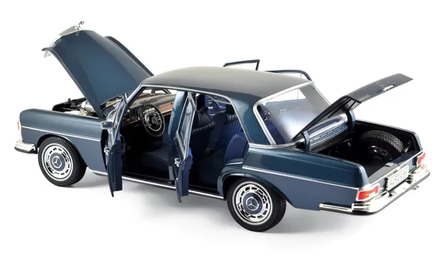 norev-mercedes-benz-280-se-1968-blu-scuro-metallizzato-modellino-auto-1-18 image 1
