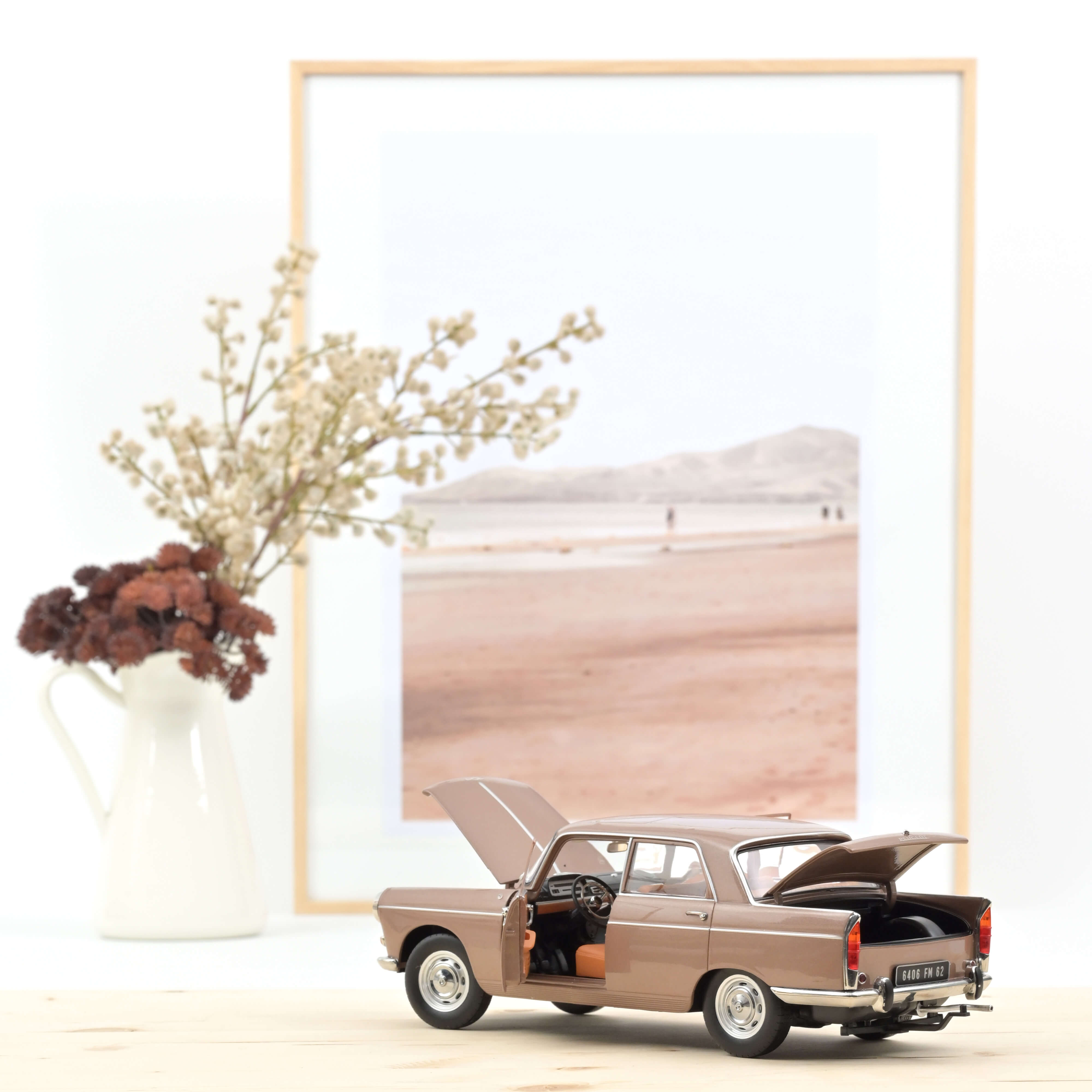 norev-peugeot-404-1965-marrone-metallizzato-con-caravane-h-non-set-modellini-1-1 image 6
