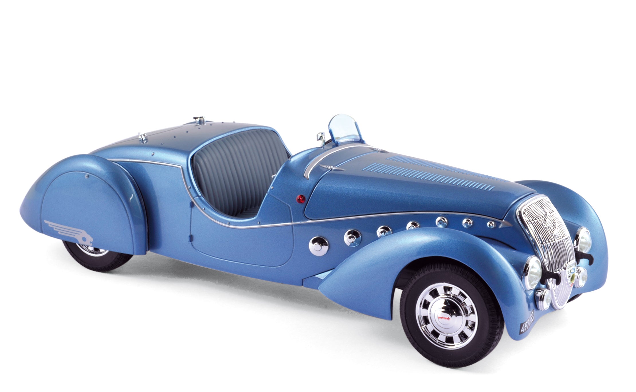 norev-peugeot-302-darl-mat-roadster-1937-modellino-auto-1-18-blu-metallizzato image 1