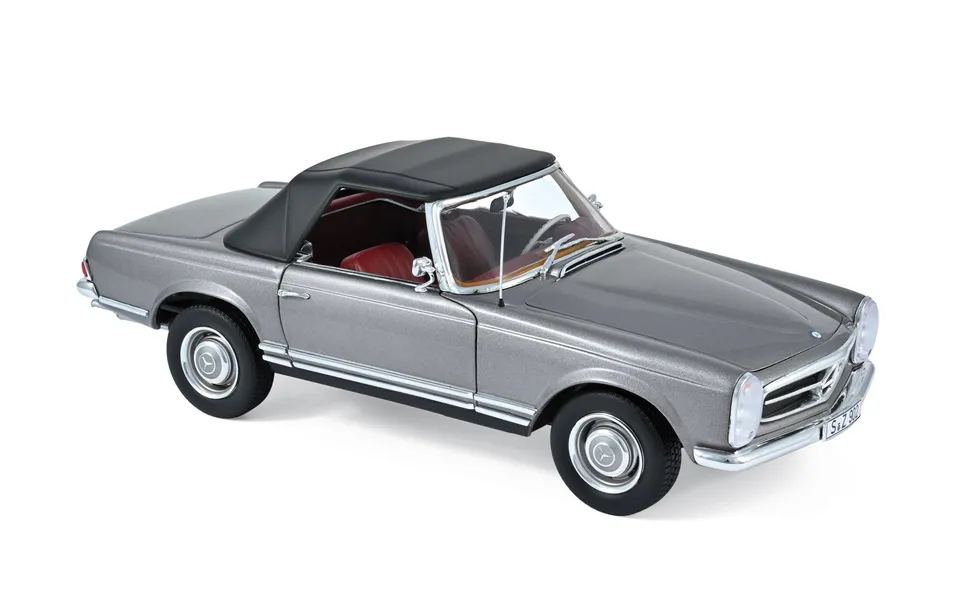 norev-mercedes-benz-230-sl-1963-modellino-auto-1-18-antracite-metallizzato image 1