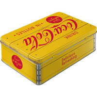 nostalgic-art-coca-cola-logo-yellow-scatola-piatta-in-metallo-2-5-l image 2