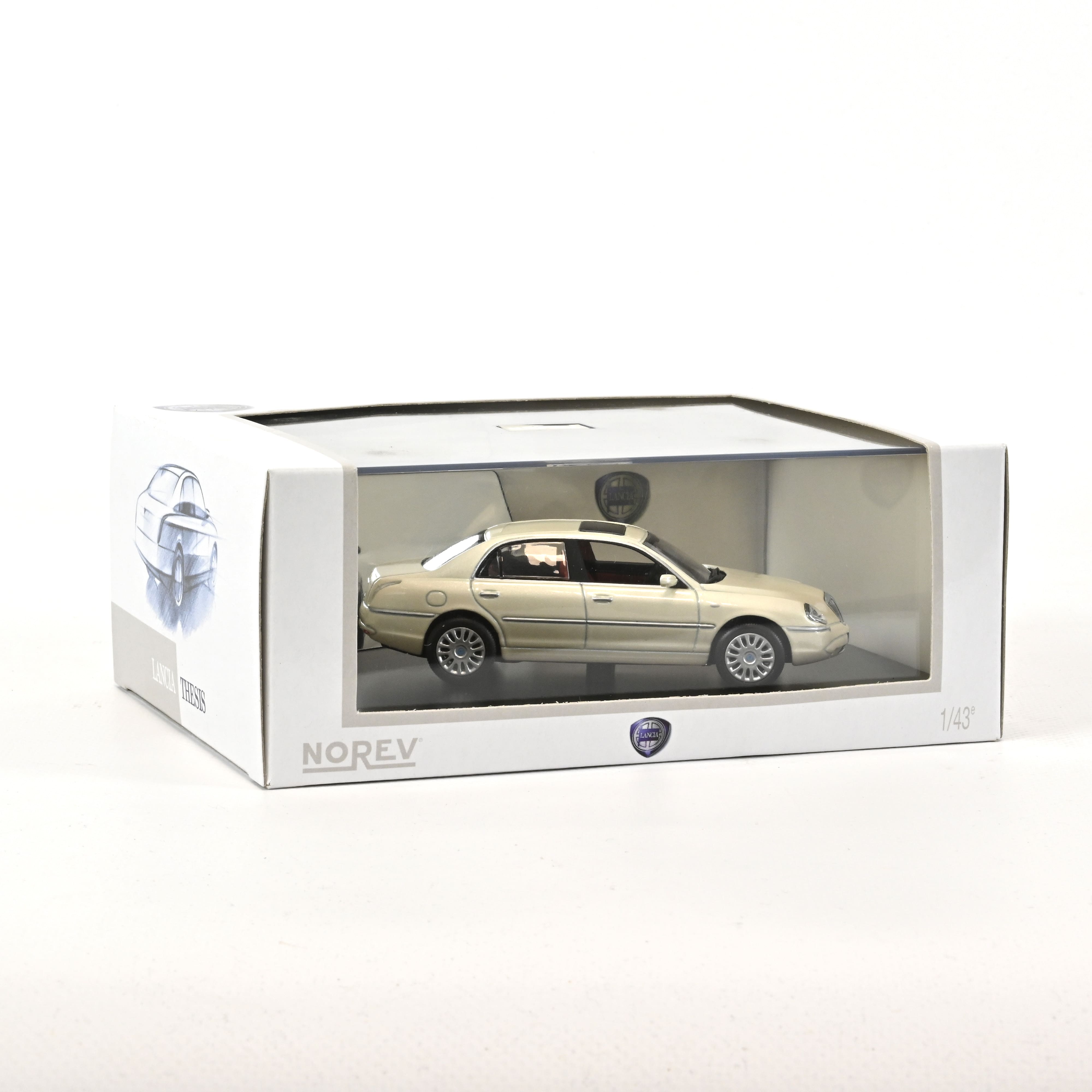 norev-lancia-thesis-promenade-avorio-2003-modellino-auto-1-43 image 1