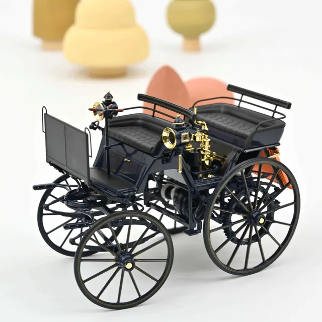 norev-daimler-motorkutsche-1886-blu-scuro-modellino-auto-1-18 image 1