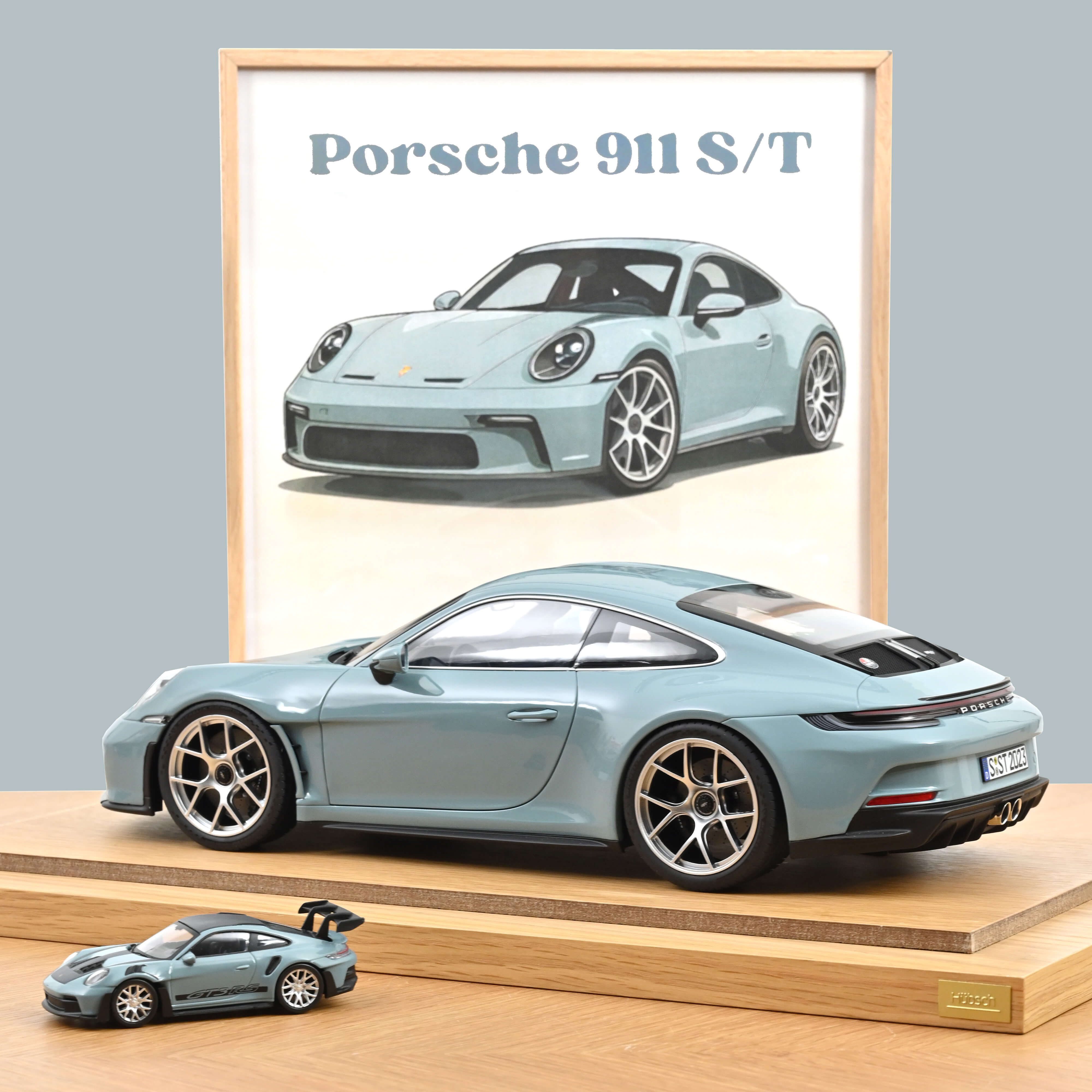 norev-porsche-911-s-t-2023-modellino-auto-1-12-blu-meissen image 2