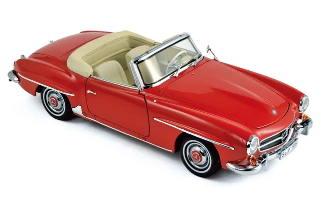 norev-mercedes-benz-190-sl-1957-modellino-die-cast-1-18-rosso image 1