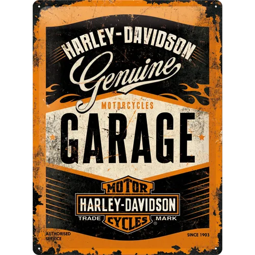 nostalgic-art-harley-davidson-garage-targa-in-metallo-30x40-cm-2 image 1