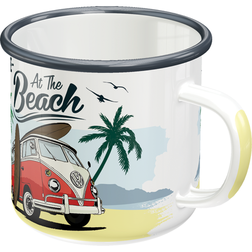 nostalgic-art-vw-bulli-beach-tazza-smaltata-360-ml-8x8-cm image 4