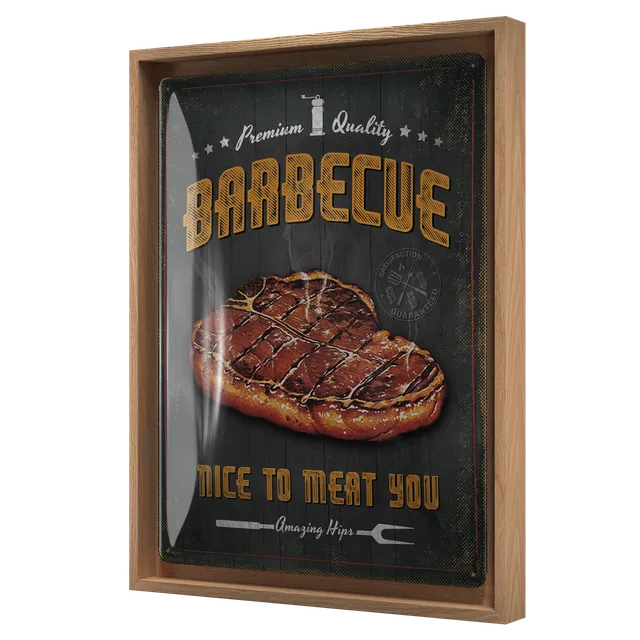 nostalgic-art-barbecue-nice-to-meat-you-cornice-n-frame-l-33-5x44-cm image 1