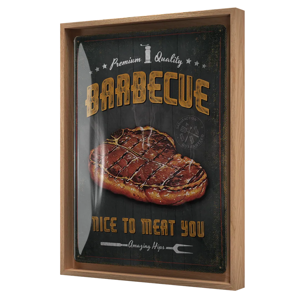 nostalgic-art-barbecue-nice-to-meat-you-cornice-n-frame-l-33-5x44-cm image 1
