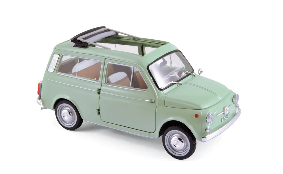 norev-fiat-500-giardiniera-1962-modellino-auto-1-18-verde-chiaro image 1