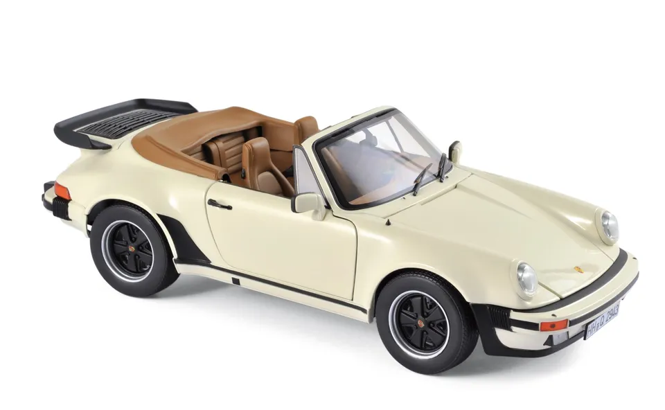 norev-porsche-911-turbo-cabriolet-1987-ivoire-modellino-1-18 image 1