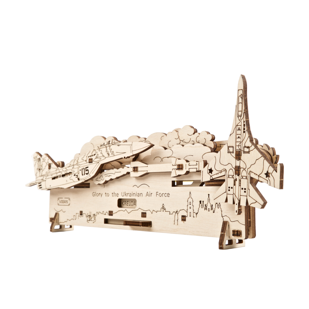 ugears-the-ghost-of-kyiv-attacks-mig-29-in-legno-da-costruire image 2