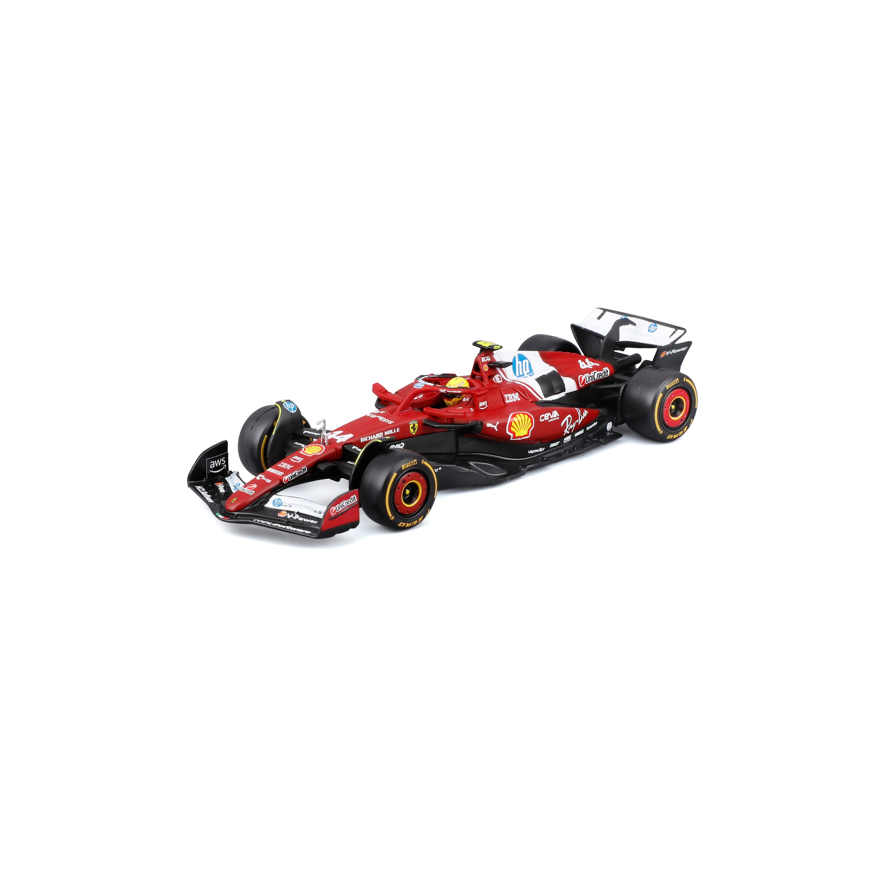 bburago-ferrari-sf-25-lewis-hamilton-44-f1-2025-1-43-con-teca image 3