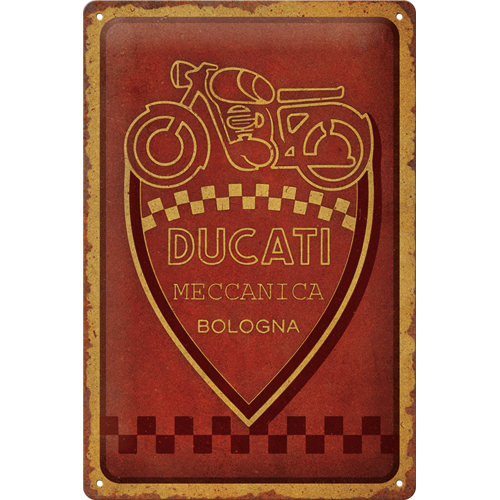 nostalgic-art-ducati-meccanica-bologna-targa-in-metallo-20x30-cm-2 image 1
