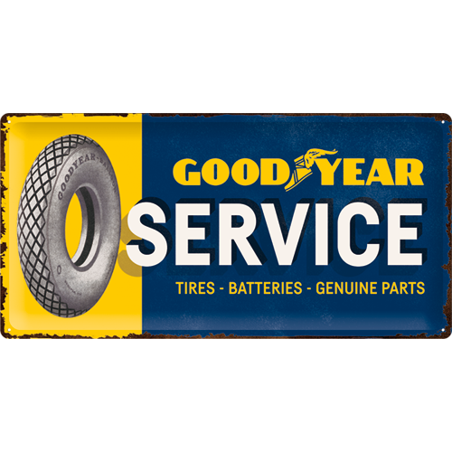 nostalgic-art-goodyear-service-targa-in-metallo-25x50-cm-2 image 1