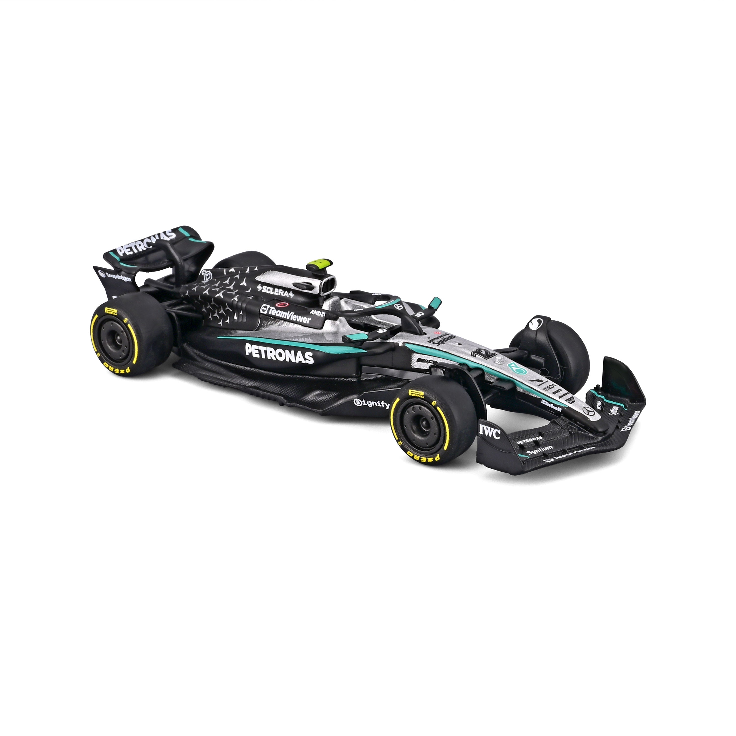 bburago-mercedes-amg-f1-w16-2025-12-antonelli-monoposto-f1-scala-1-64-con-teca image 6
