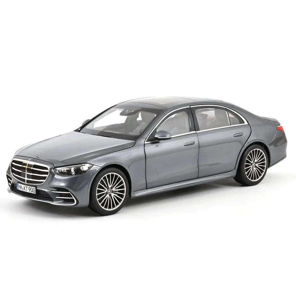 norev-mercedes-benz-classe-s-amg-line-2020-grigio-metallizzato-modellino-1-18 image 1