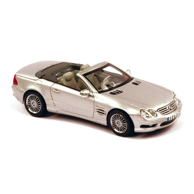 norev-mercedes-benz-sl-55-amg-modellino-auto-1-43-argento-2 image 1