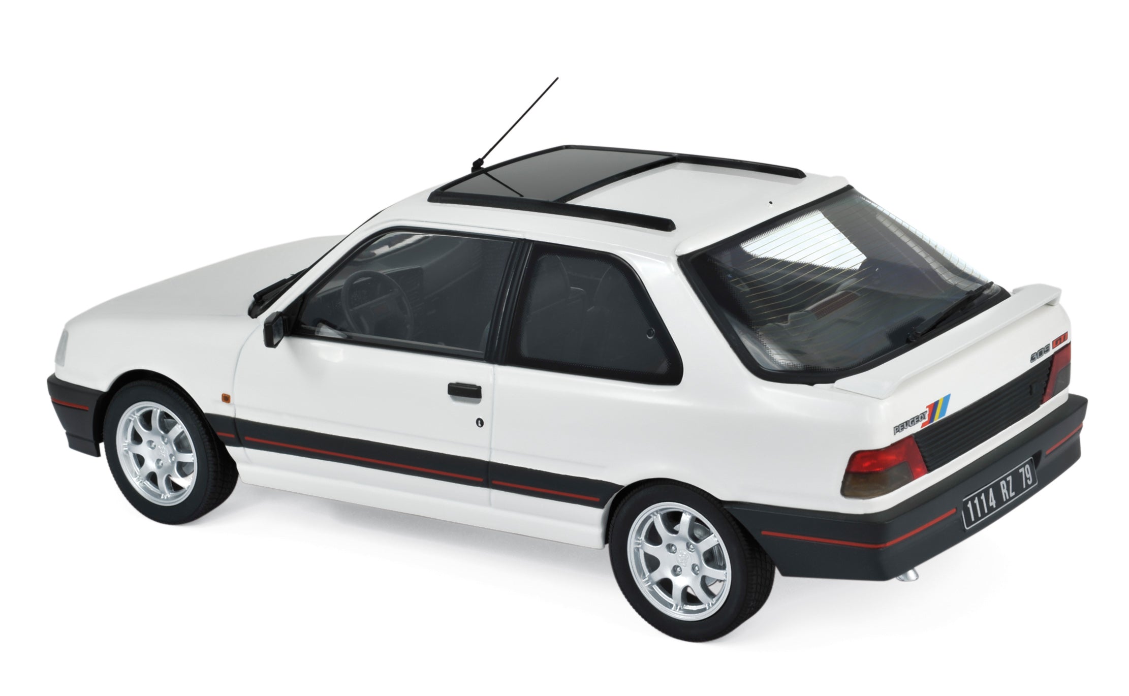 norev-peugeot-309-gti-1990-modellino-auto-1-18-bianco-pts-deco-100-pcs image 2