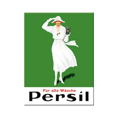 nostalgic-art-persil-wei-e-dame-gr-n-1922-magnete-da-frigo-6x8-cm image 1