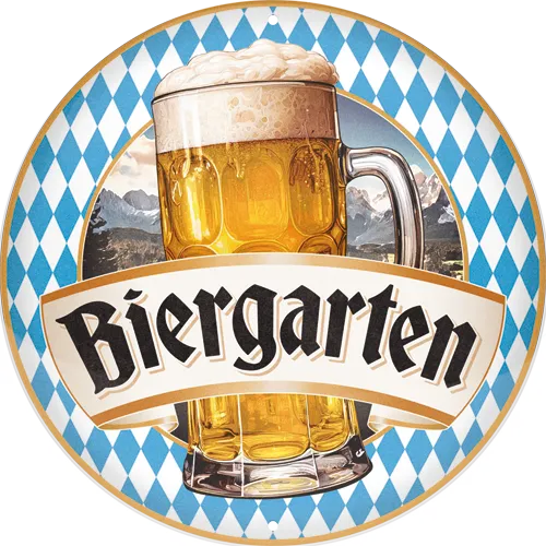 nostalgic-art-biergarten-targa-rotonda-in-metallo-35-cm-2 image 1