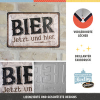 nostalgic-art-bier-jetzt-und-hier-special-edition-targa-in-metallo-20x30-cm image 2