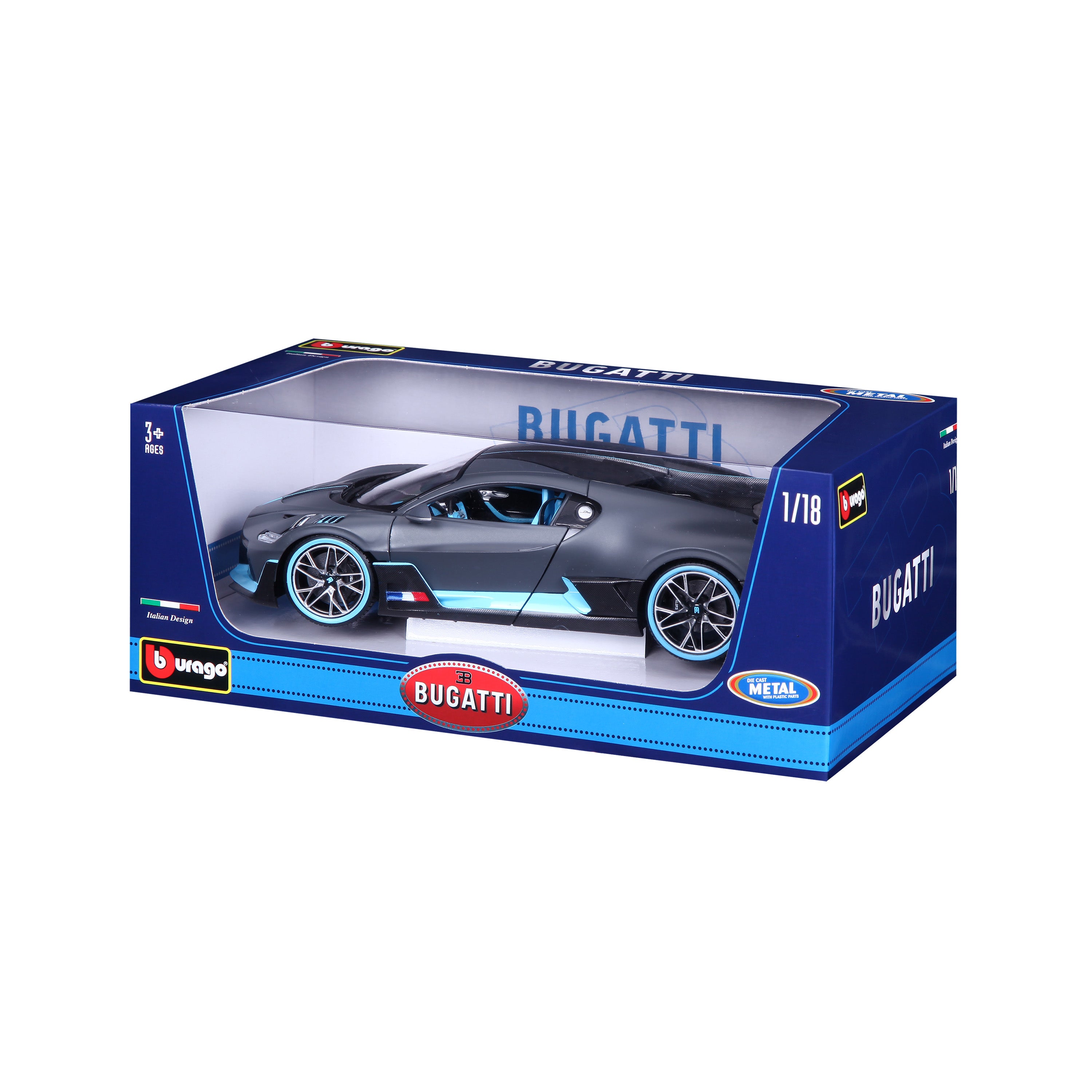 bburago-bugatti-divo-1-18-grigio-scuro-opaco image 8