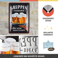 nostalgic-art-gruppentherapie-bier-targa-in-metallo-20x30-cm-2 image 3