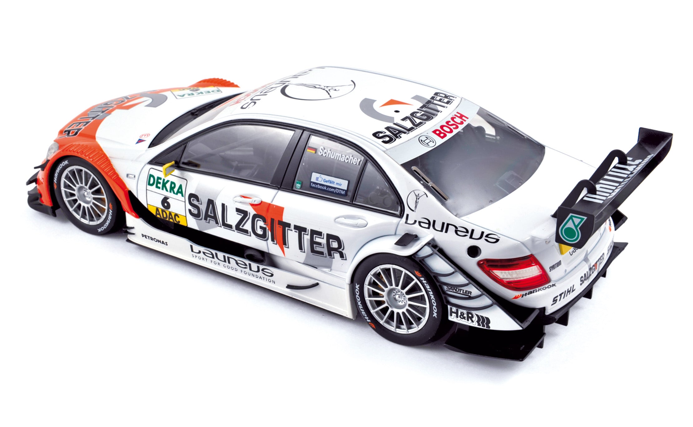 norev-mercedes-benz-classe-c-dtm-2011-n-6-salzgitter-amg-r-schumacher-modellino- image 2