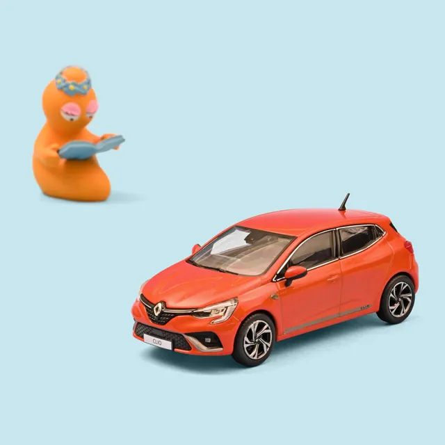 norev-renault-clio-r-s-line-2019-modellino-auto-die-cast-1-43-arancione-valencia image 1