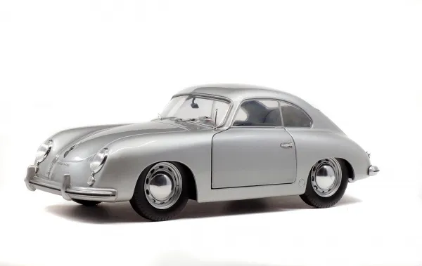 solido-porsche-356-pre-a-silver-1953-auto-1-18-die-cast image 1