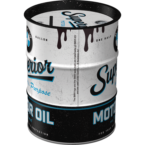 nostalgic-art-bmw-superior-motor-oil-salvadanaio-barile-olio image 4