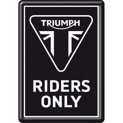 nostalgic-art-triumph-riders-only-card-metallica-10x14-cm image 1