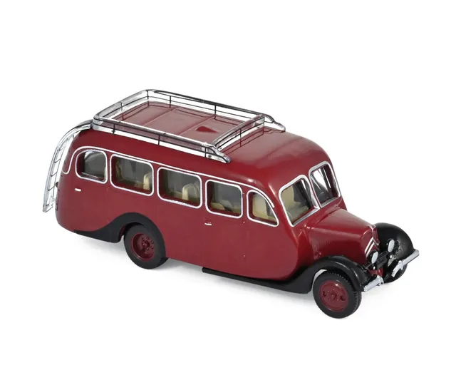 norev-citro-n-u23-autocar-1947-rouge-fonc-1-87-modellino-minijet image 1