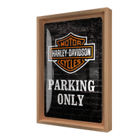 nostalgic-art-harley-davidson-parking-only-targa-metallo-20x30-cm image 7