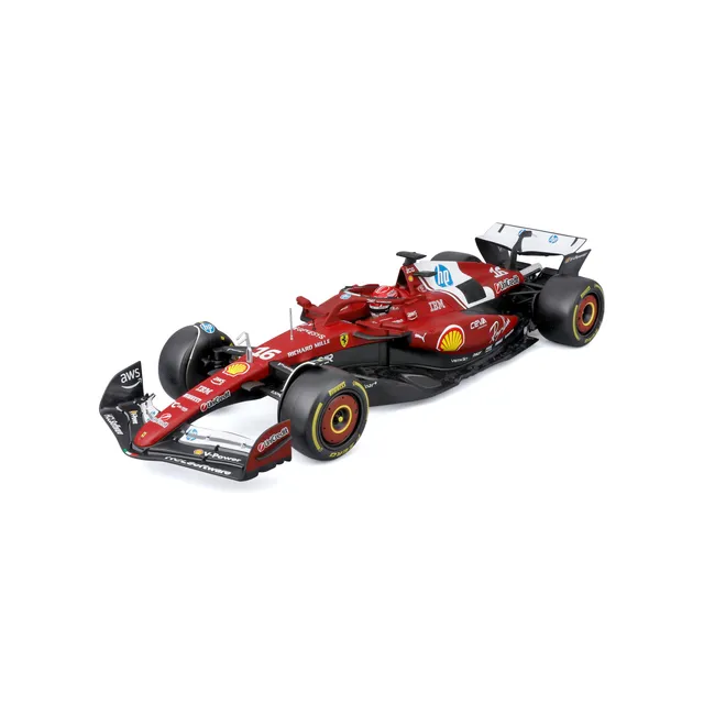 bburago-f1-ferrari-sf-25-2025-16-charles-leclerc-modellino-die-cast-scala-1-18 image 1