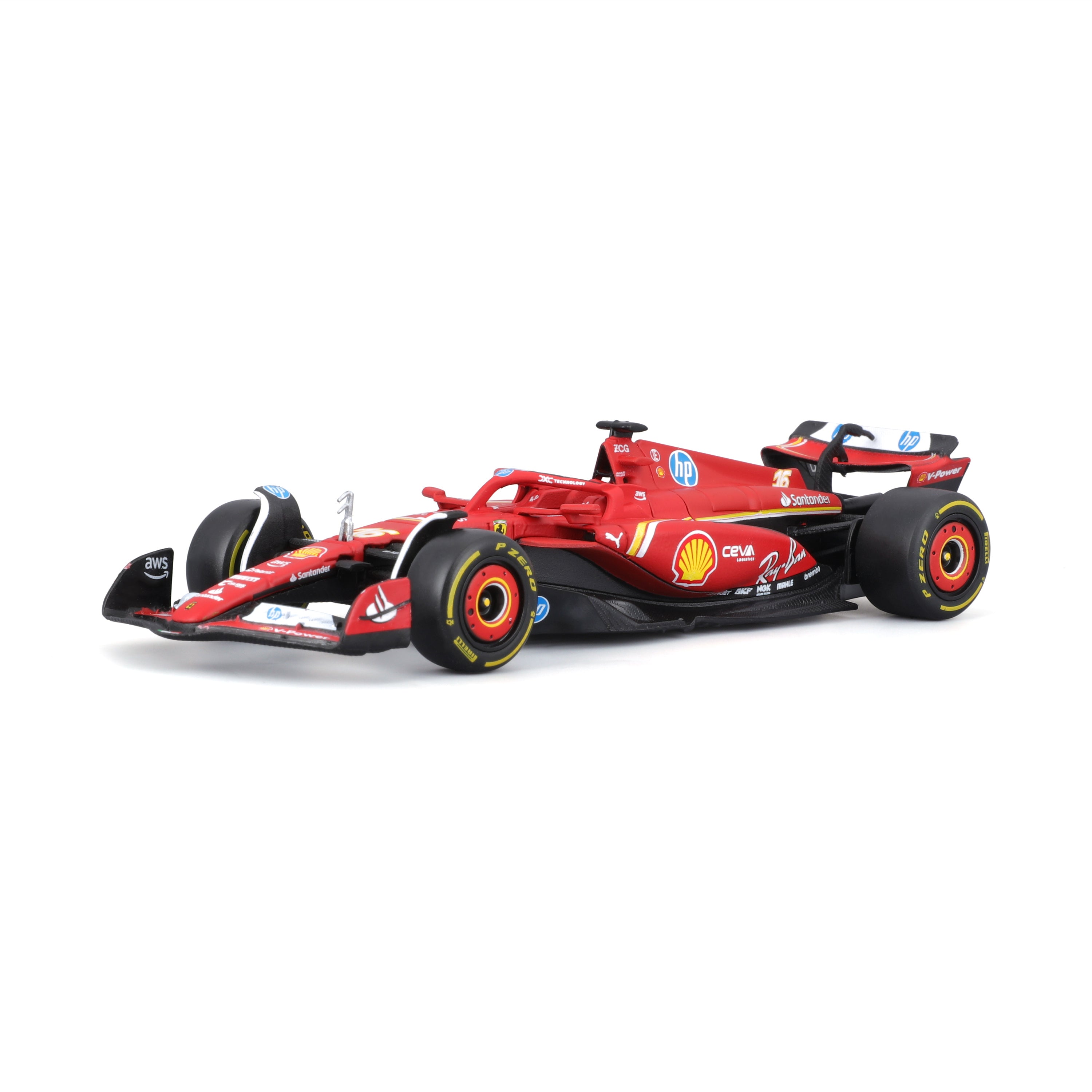 bburago-iveco-s-way-570-racing-transport-con-ferrari-sf-24-16-charles-leclerc-sc image 3