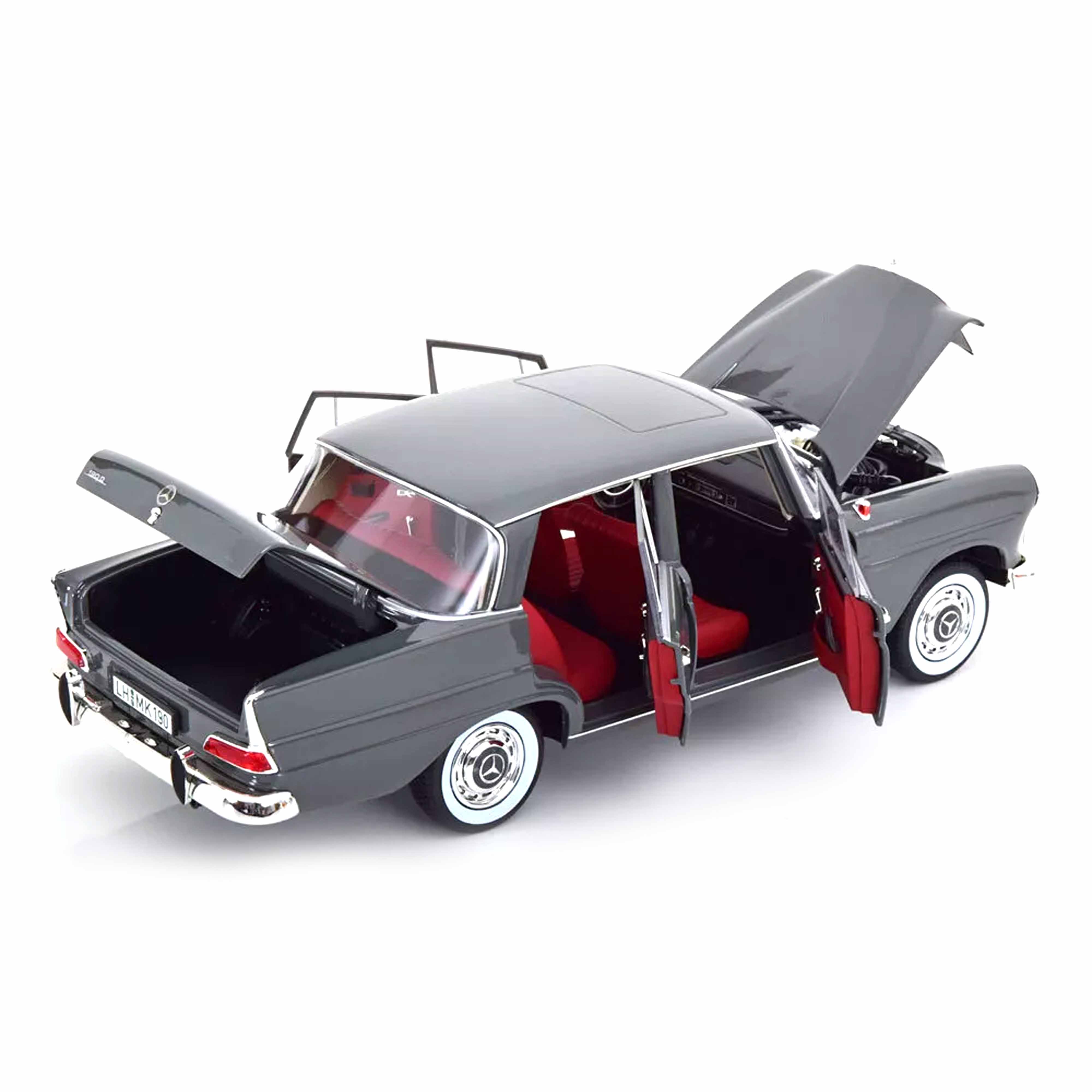 norev-mercedes-benz-190-d-1964-modellino-auto-1-18-grigio image 3