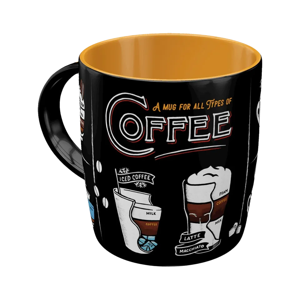 nostalgic-art-all-types-of-coffee-tazza-in-ceramica-330-ml image 1