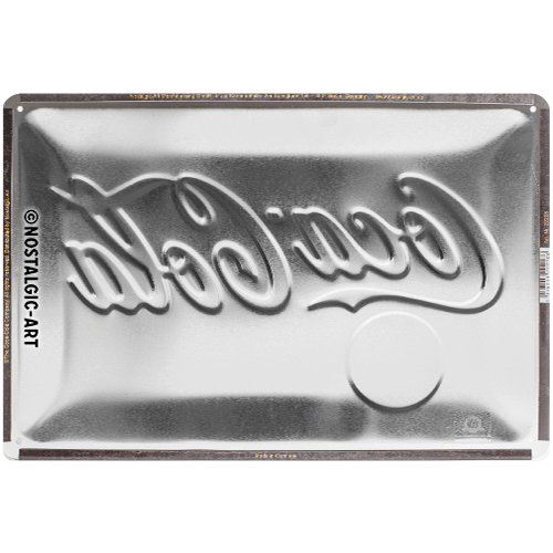 nostalgic-art-coca-cola-logo-yellow-targa-in-metallo-20x30-cm image 3