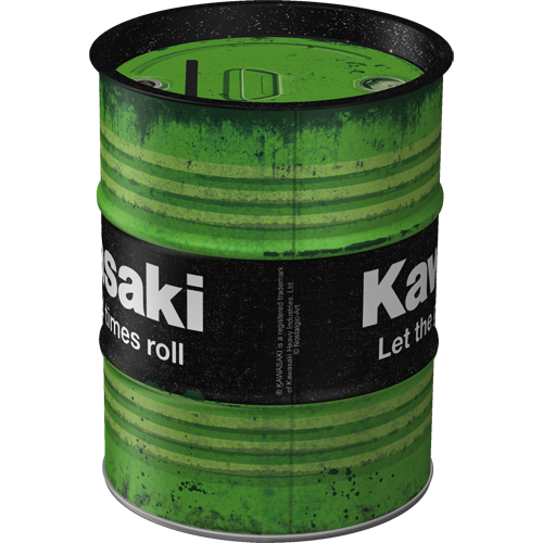 nostalgic-art-kawasaki-let-the-good-times-roll-salvadanaio-barilotto-600-ml image 4