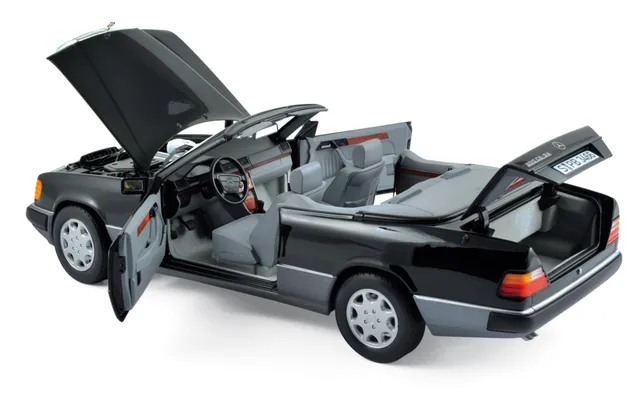 norev-mercedes-benz-300-ce-24-cabriolet-1990-modellino-auto-1-18-nero image 1